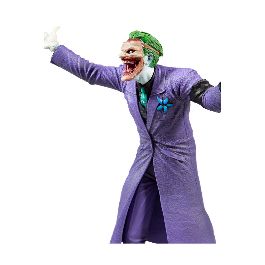 la folie violette du joker statue en résine du joker par greg capullo à léchelle 110