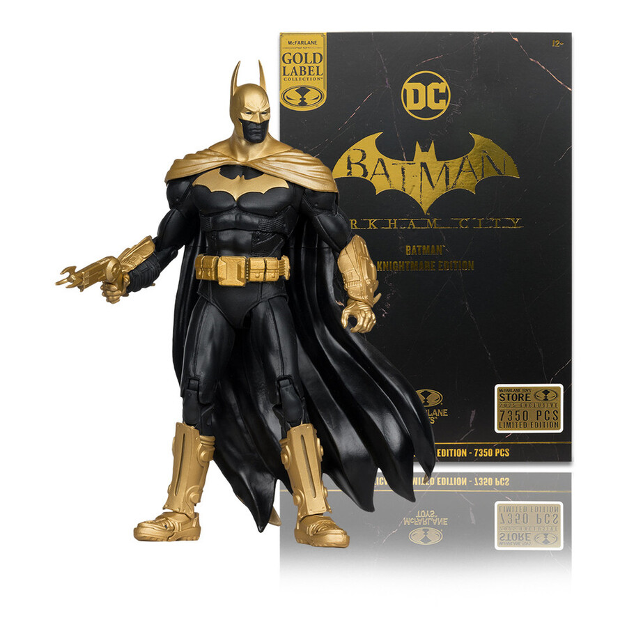 figurine batman arkham city Édition cauchemar Étiquette or 7 exclusive