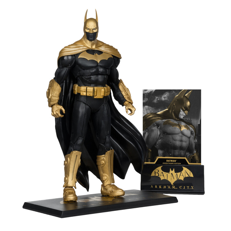 figurine batman arkham city Édition cauchemar Étiquette or 7 exclusive