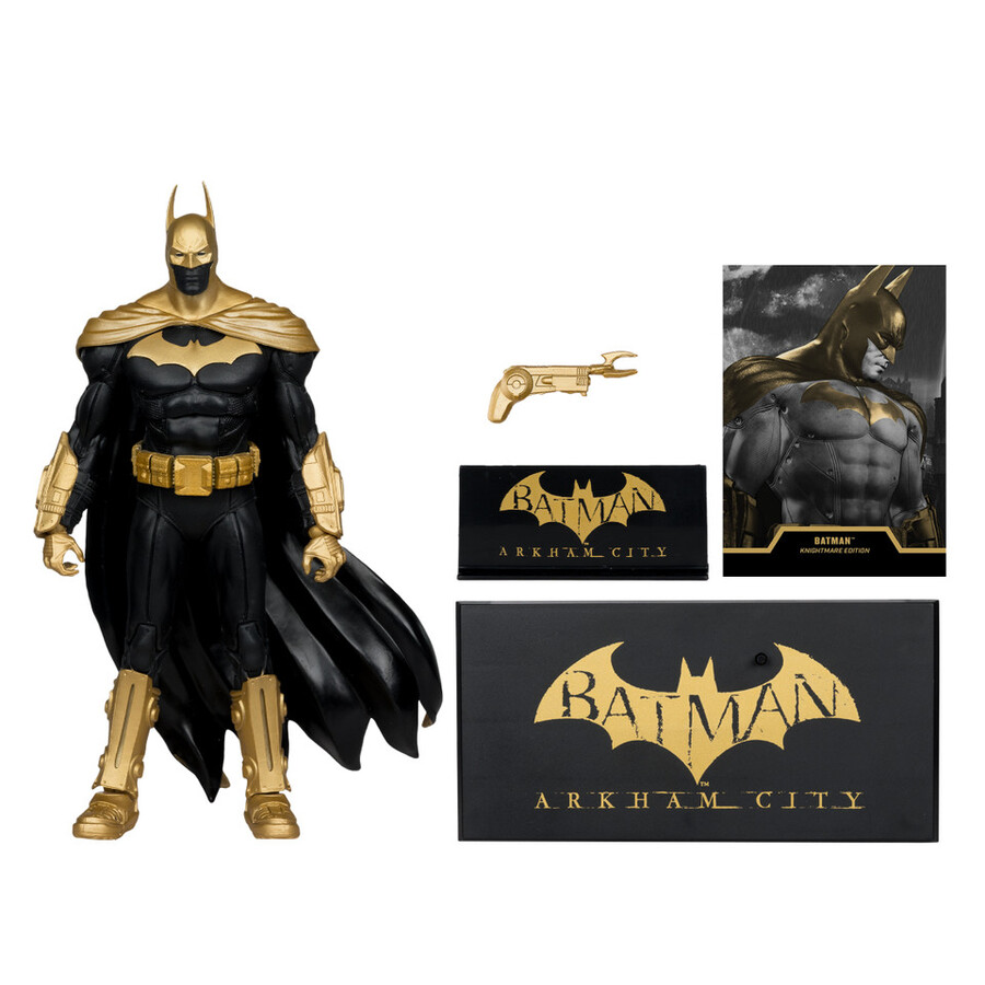 figurine batman arkham city Édition cauchemar Étiquette or 7 exclusive
