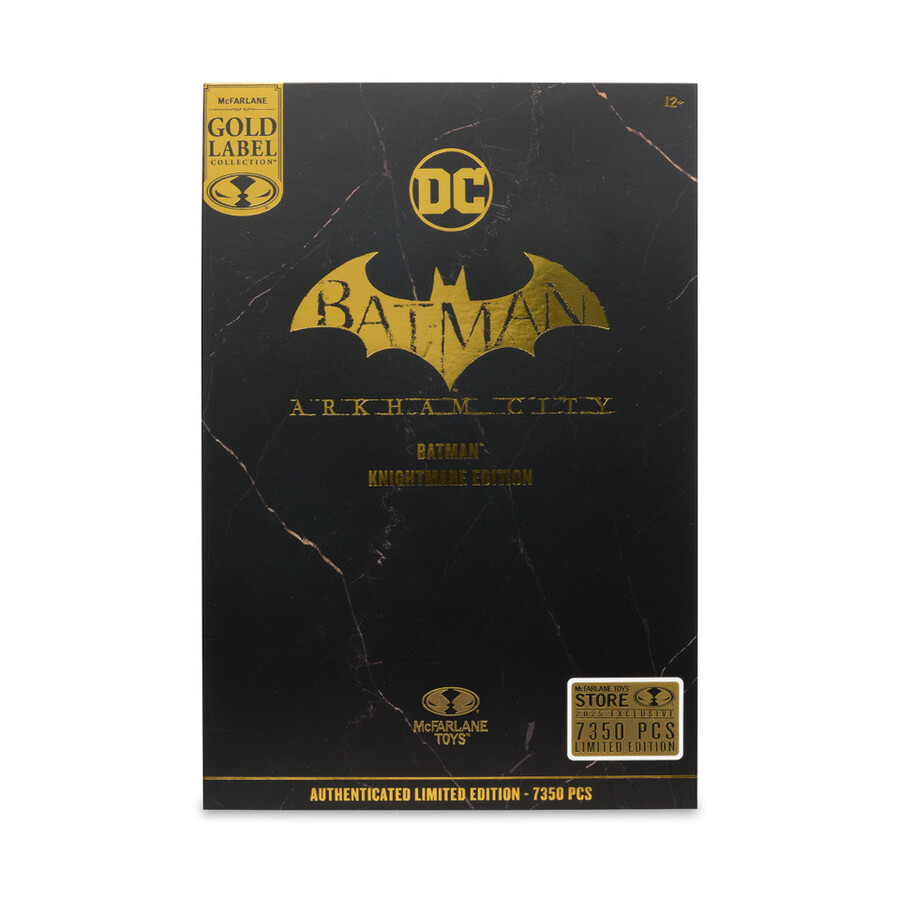 figurine batman arkham city Édition cauchemar Étiquette or 7 exclusive