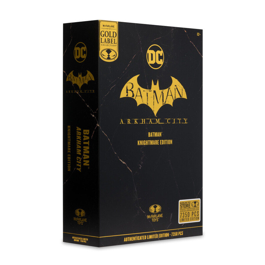 figurine batman arkham city Édition cauchemar Étiquette or 7 exclusive