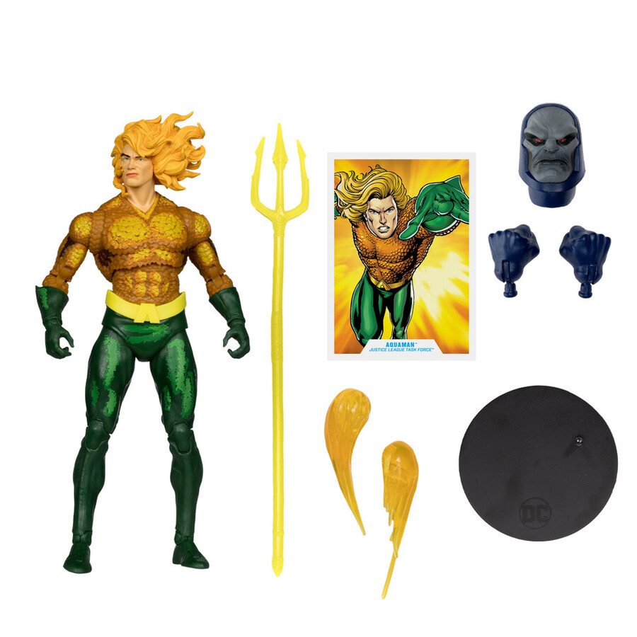 figurine à construire aquaman justice league task force de 18 cm
