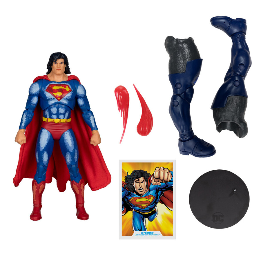 figurine à construire superman justice league task force de 18 cm