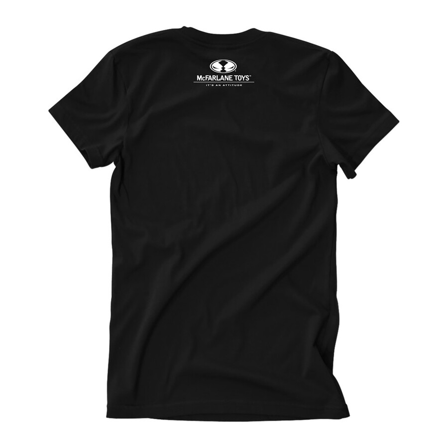 t-shirt superman dc studios à lettres verticales noir