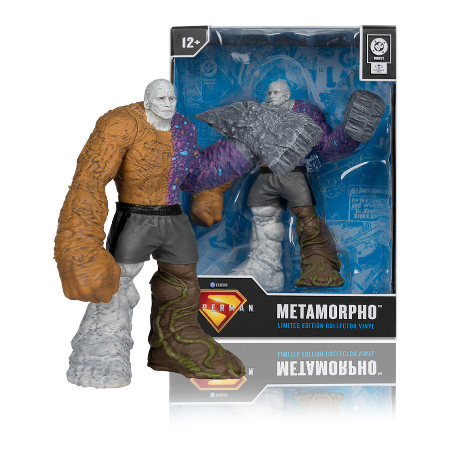 figurine collector en vinyle metamorpho film superman édition limitée 114 cm