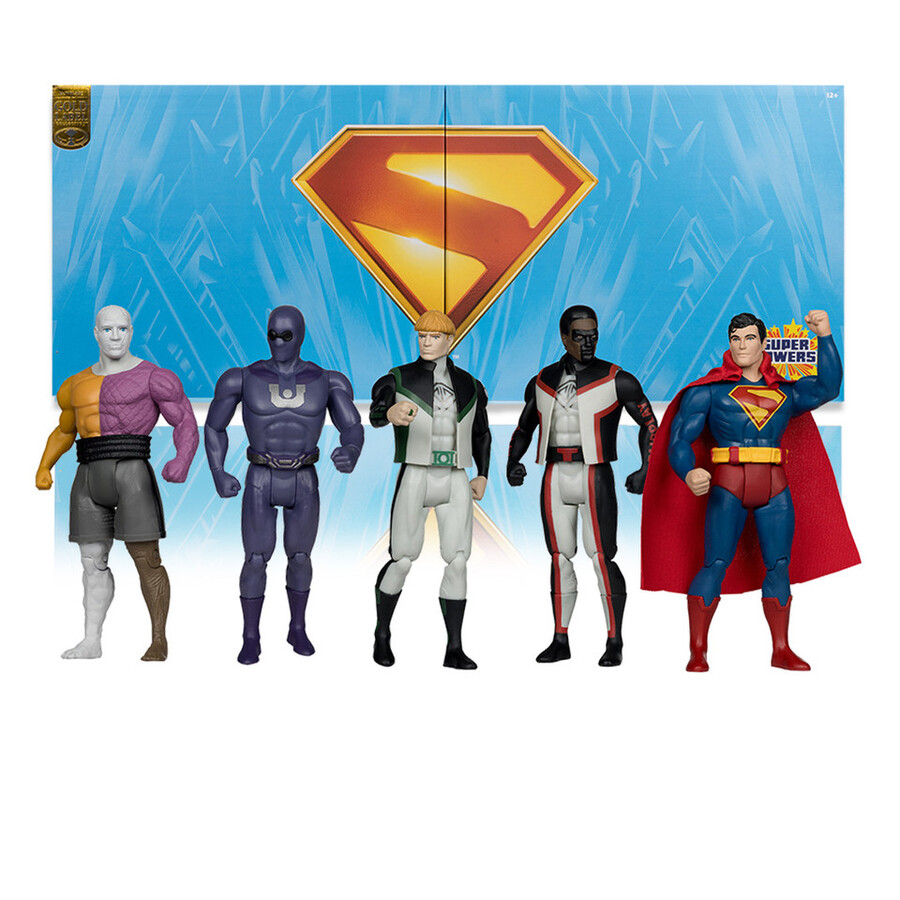 coffret de 5 films superman dc super powers - Étiquette dorée
