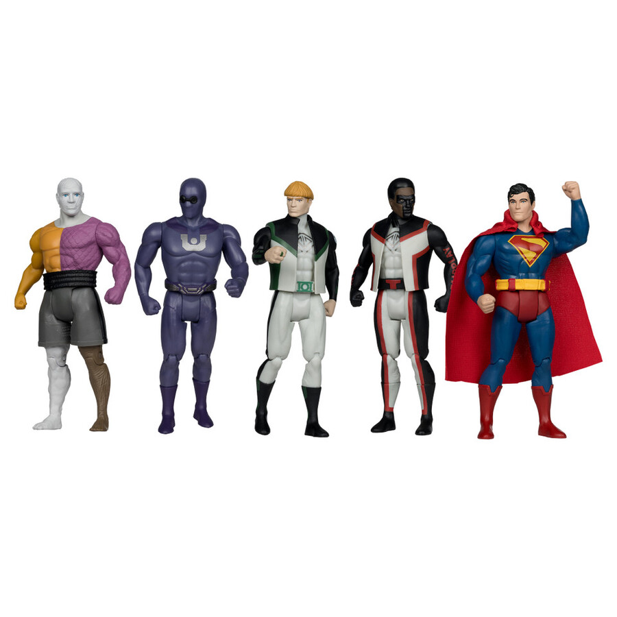coffret de 5 films superman dc super powers - Étiquette dorée
