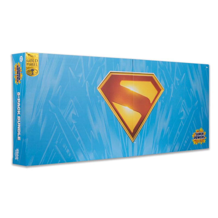 coffret de 5 films superman dc super powers - Étiquette dorée