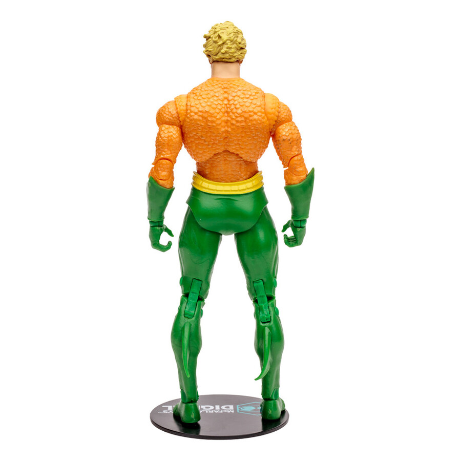 figurine aquaman dc classic de 18 cm avec carte de collection numérique mcfarlane toys