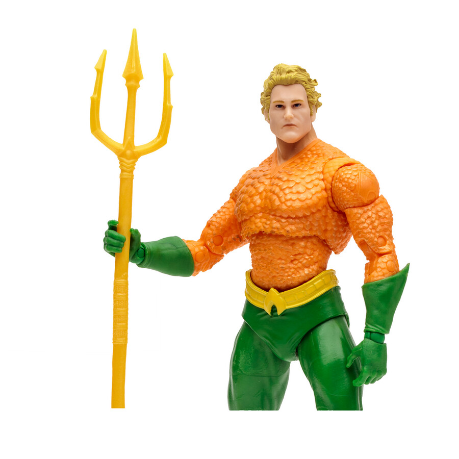 figurine aquaman dc classic de 18 cm avec carte de collection numérique mcfarlane toys