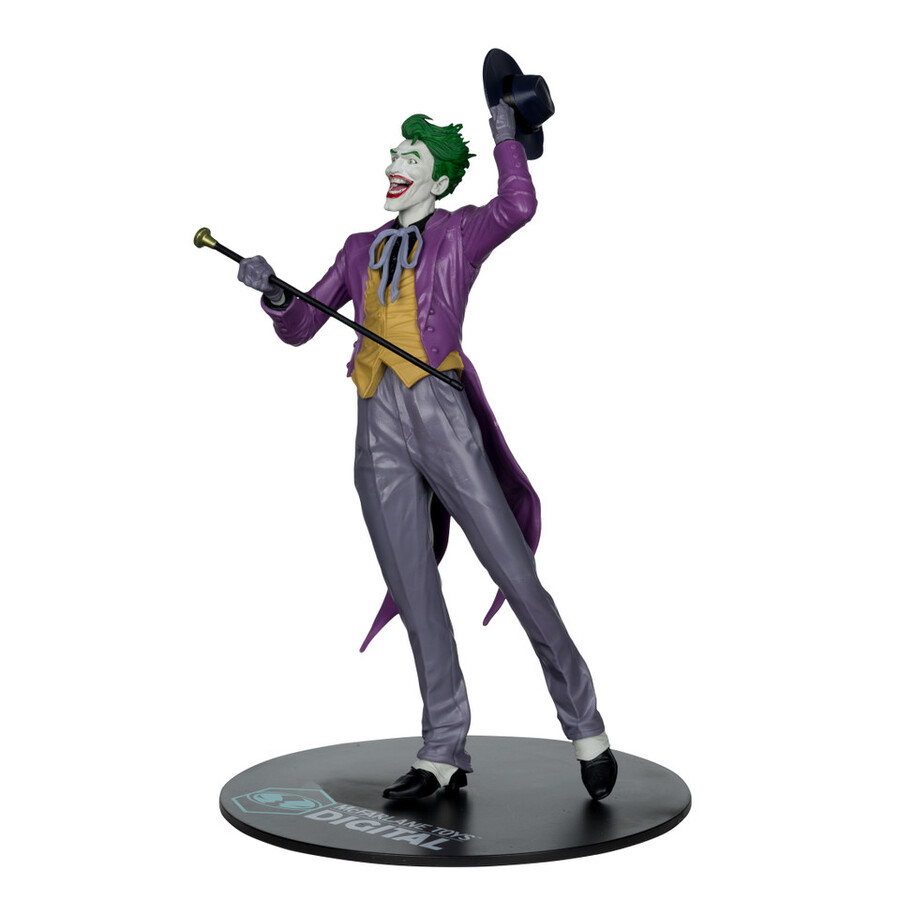figurine joker de jason fabok les trois jokers à léchelle 16 en pvc avec carte de collection numérique mcfarlane toys