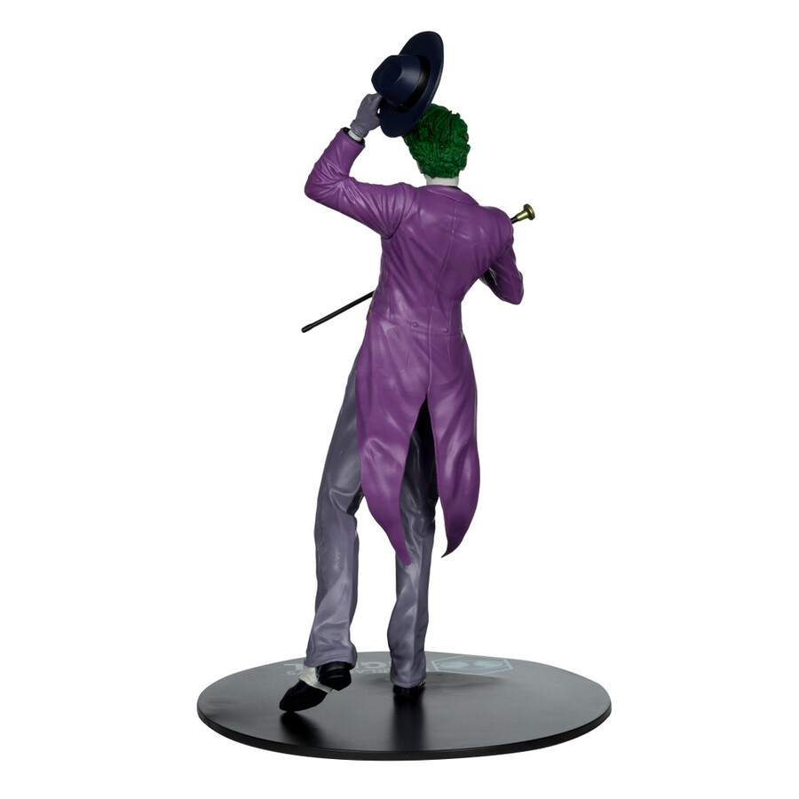 figurine joker de jason fabok les trois jokers à léchelle 16 en pvc avec carte de collection numérique mcfarlane toys