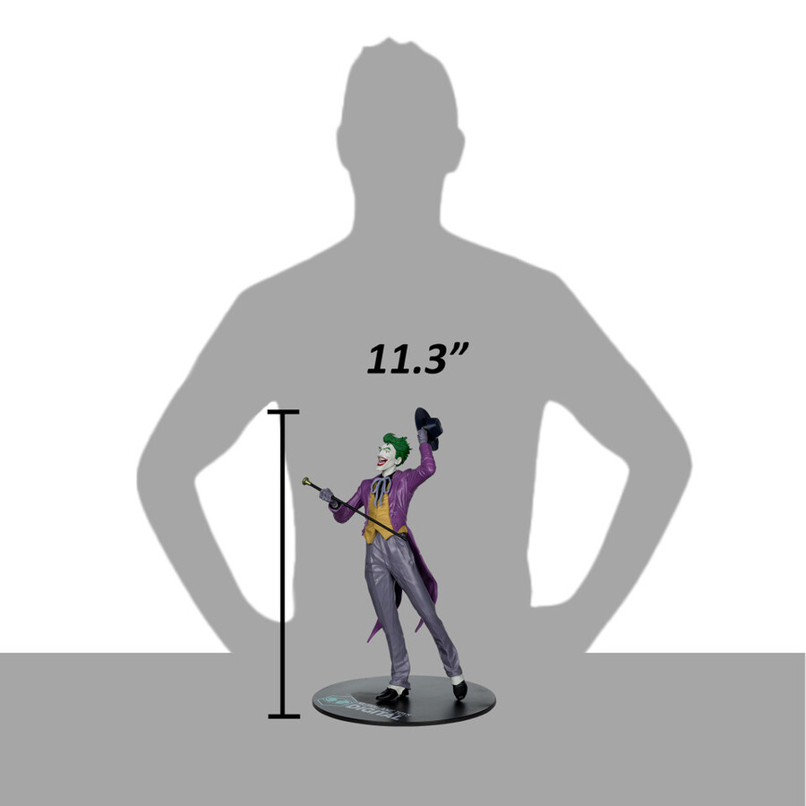 figurine joker de jason fabok les trois jokers à léchelle 16 en pvc avec carte de collection numérique mcfarlane toys