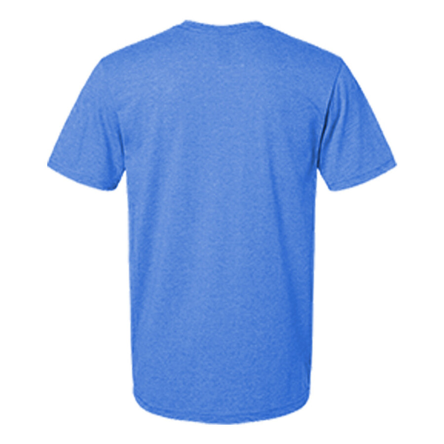 t-shirt dc super powers superhero icons bleu royal chiné exclusivité mts