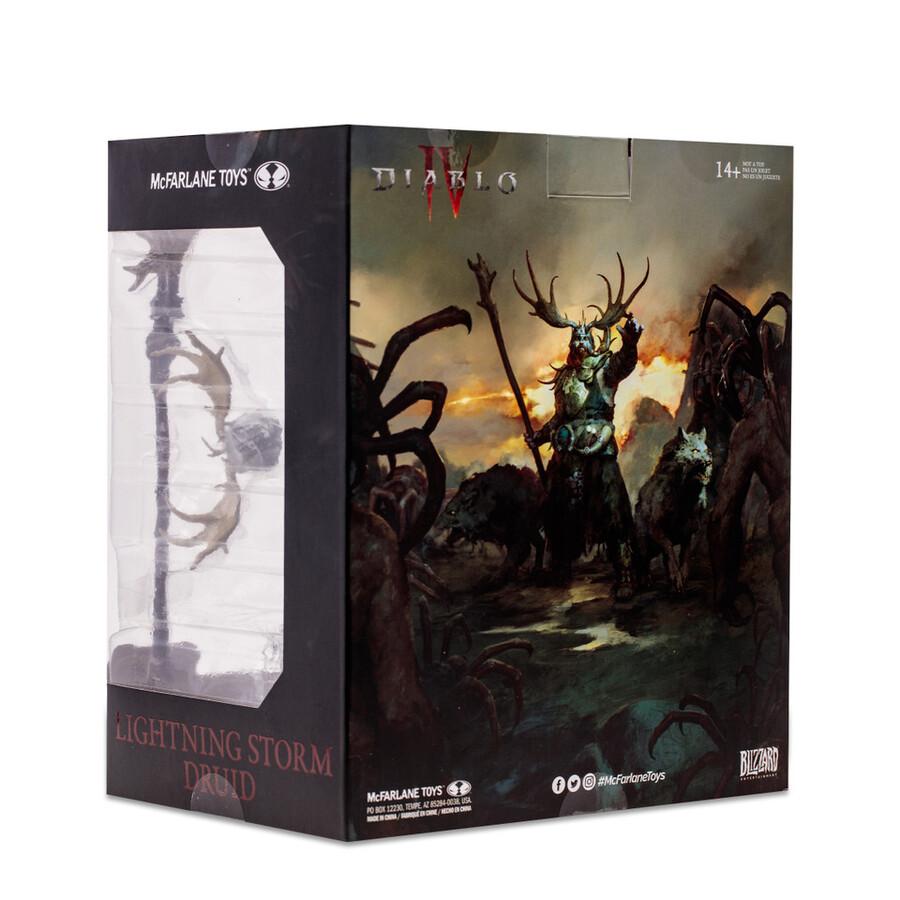 druide de lorage Épique diablo iv figurine articulée à léchelle 112