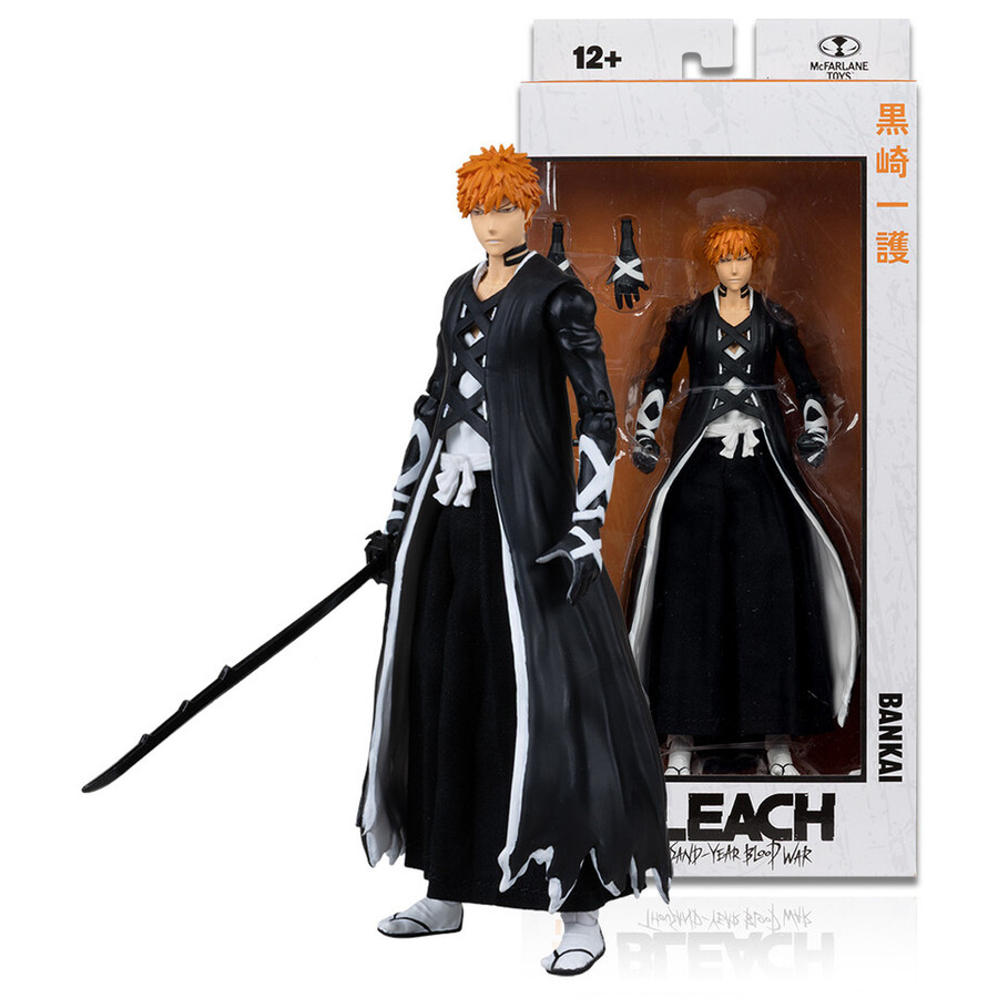ichigo kurosaki fullbring bankai et byakuya kuchiki bleach la guerre sanglante de mille ans - pack de 2 figurines de 18 cm