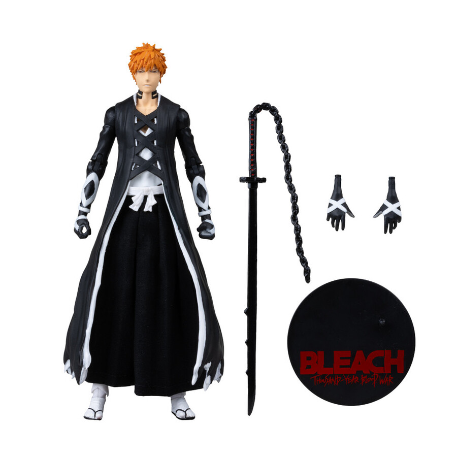 ichigo kurosaki fullbring bankai et byakuya kuchiki bleach la guerre sanglante de mille ans - pack de 2 figurines de 18 cm