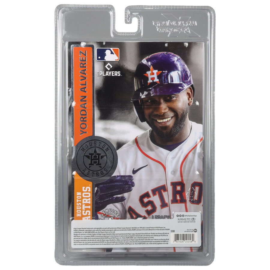 lot de 2 figurines mlb yordan alvarez houston astros chase 7 standard et platine - mcfarlanes sportspicks
