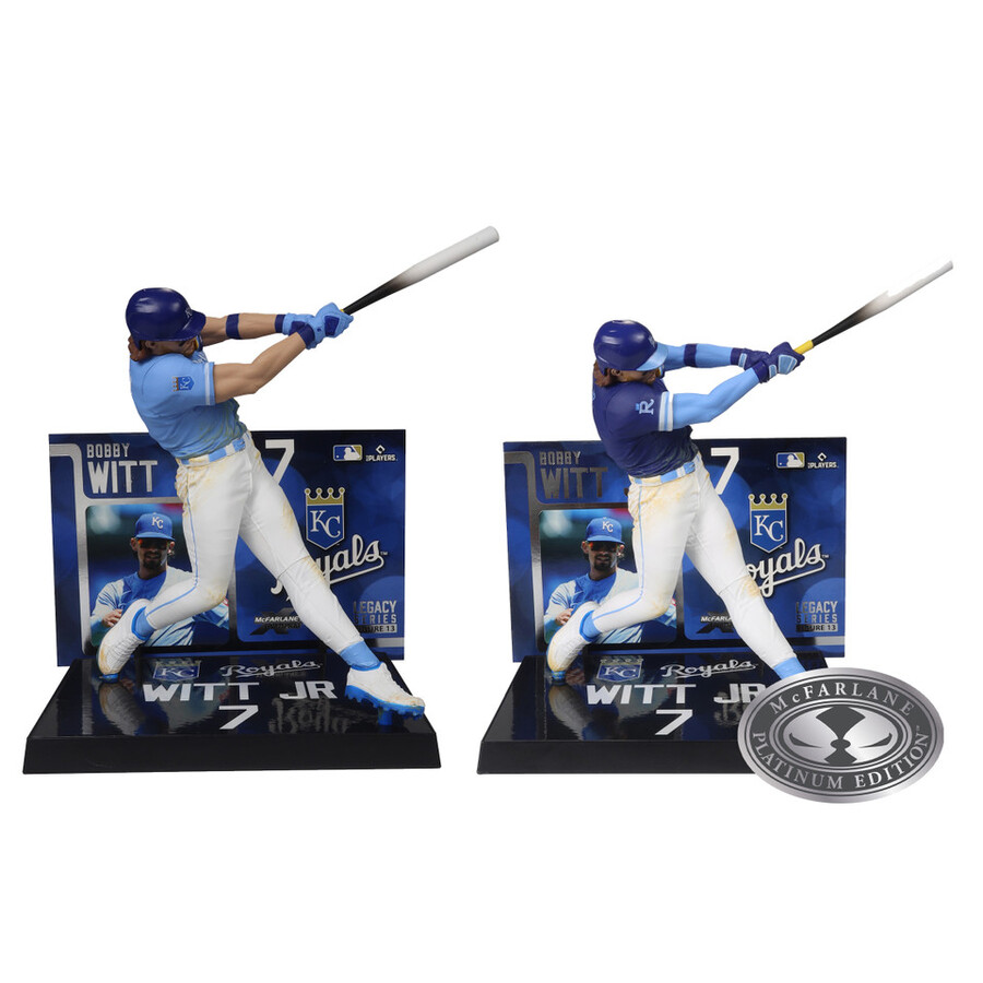 bobby witt jr. kansas city royals - lot mlb 2 figurines chase 7 standard et platine - mcfarlanes sportspicks