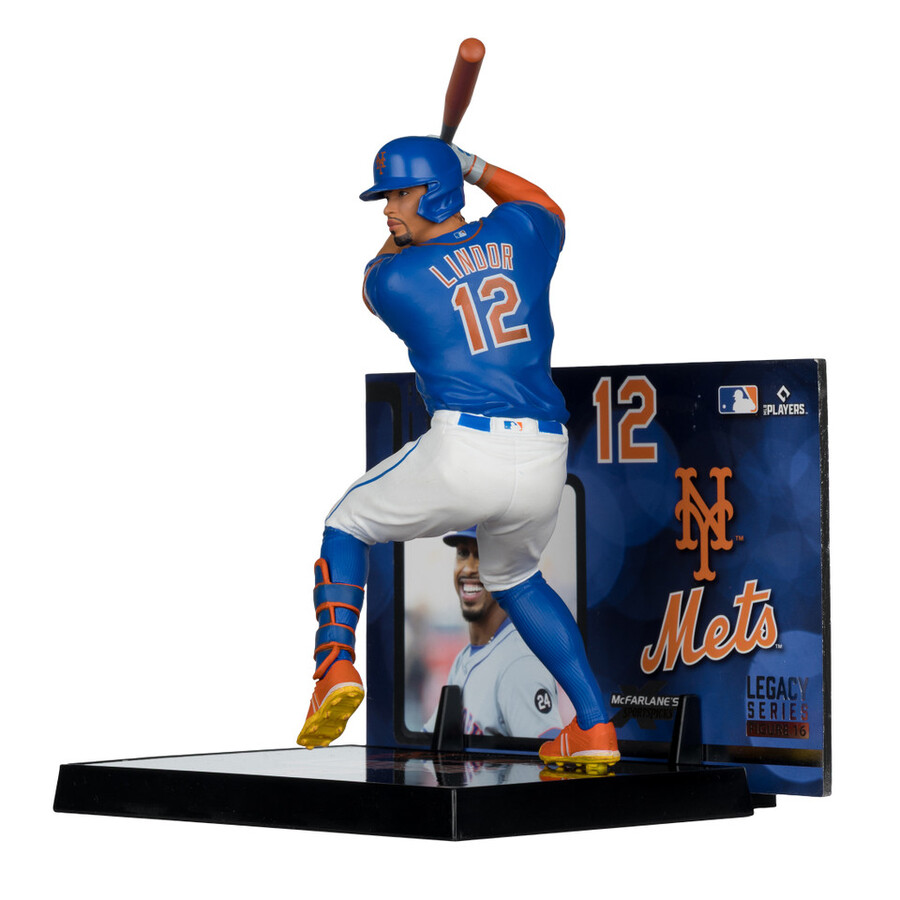 figurine francisco lindor new york mets mlb 7 - sélection sportive mcfarlane