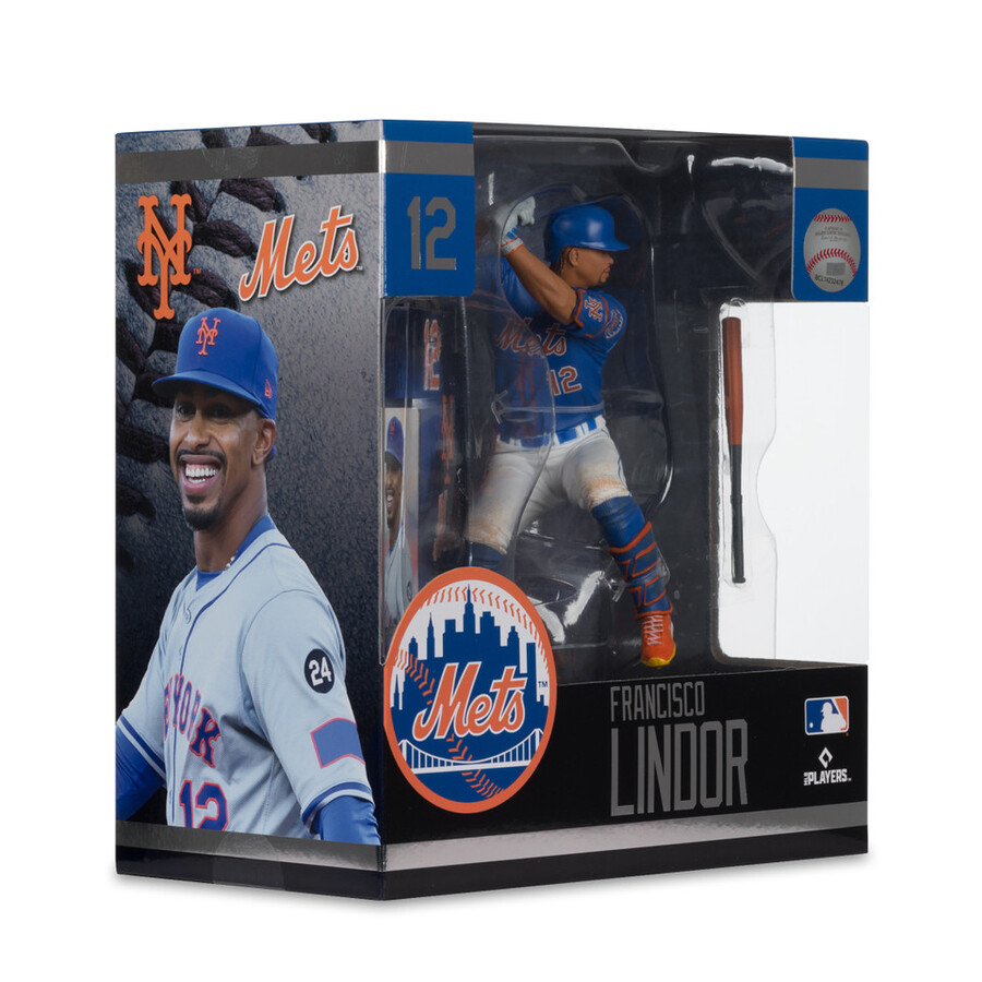figurine francisco lindor new york mets mlb 7 - sélection sportive mcfarlane