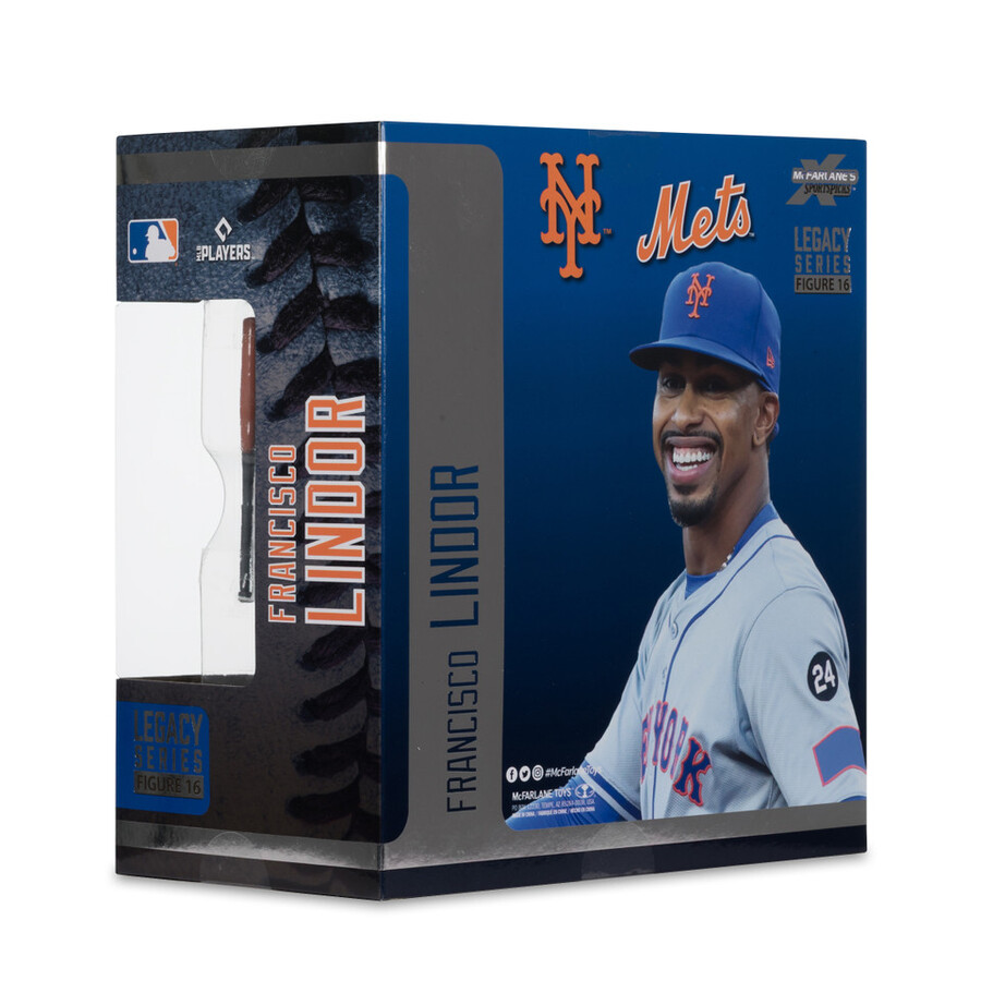 figurine francisco lindor new york mets mlb 7 - sélection sportive mcfarlane