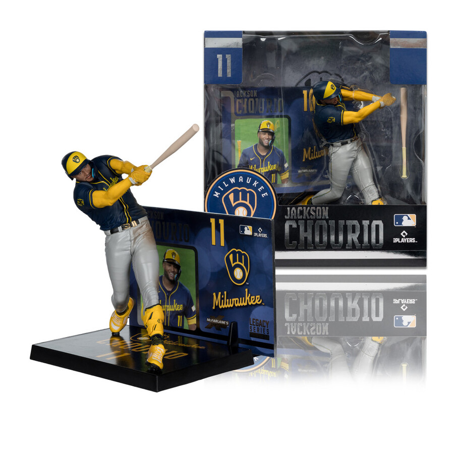 figurine jackson chourio milwaukee brewers mlb 7 - sélection sportive mcfarlane
