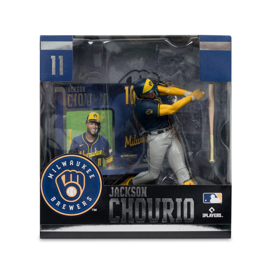 figurine jackson chourio milwaukee brewers mlb 7 - sélection sportive mcfarlane