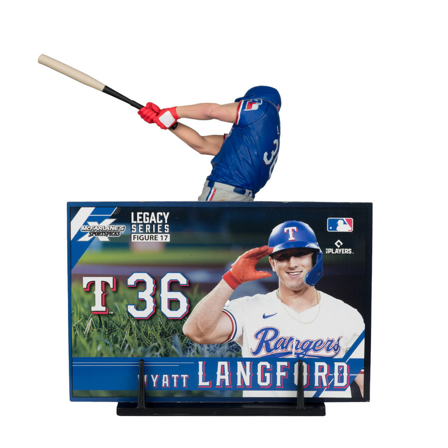 figurine wyatt langford texas rangers mlb 7 pouces - sélection sportive mcfarlane