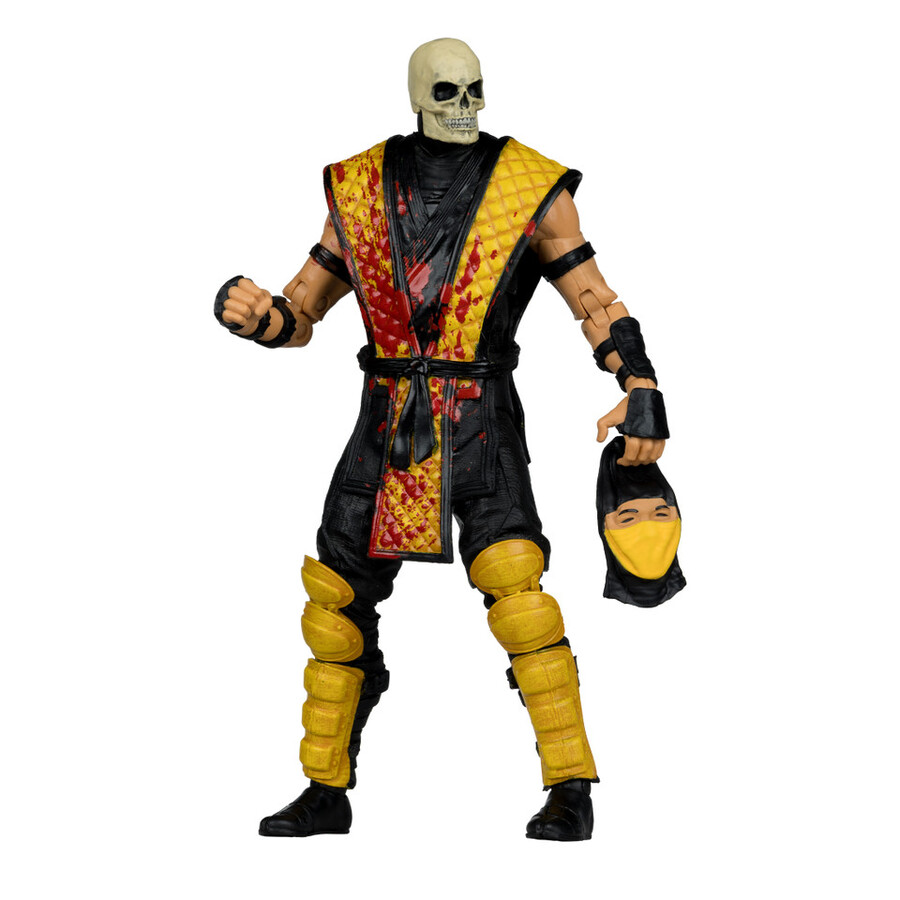 scorpion contre raiden mortal kombat classic - pack de 2 figurines de 18 cm