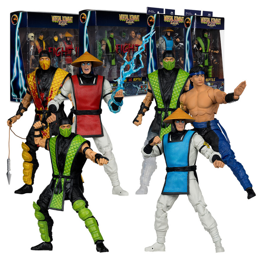 lot de 4 figurines mortal kombat klassic wave 2 7 pouces