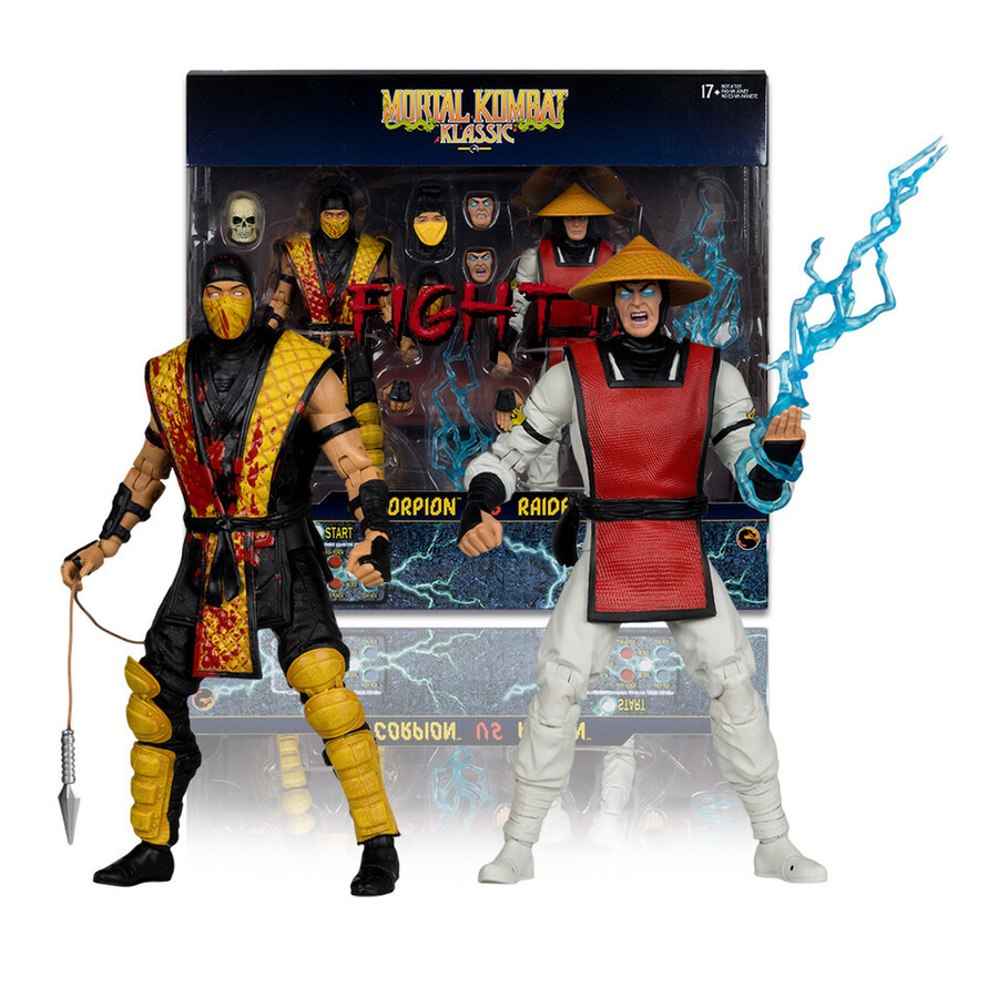 lot de 4 figurines mortal kombat klassic wave 2 7 pouces