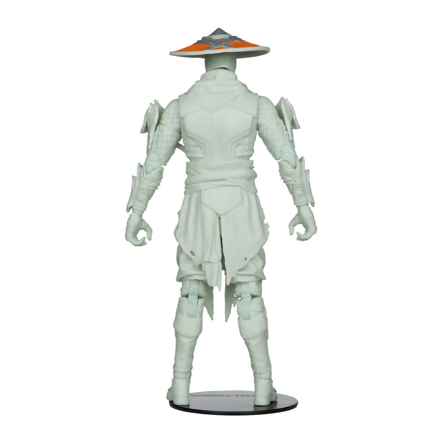 figurine raiden mortal kombat Édition phosphorescente Étiquette or 7