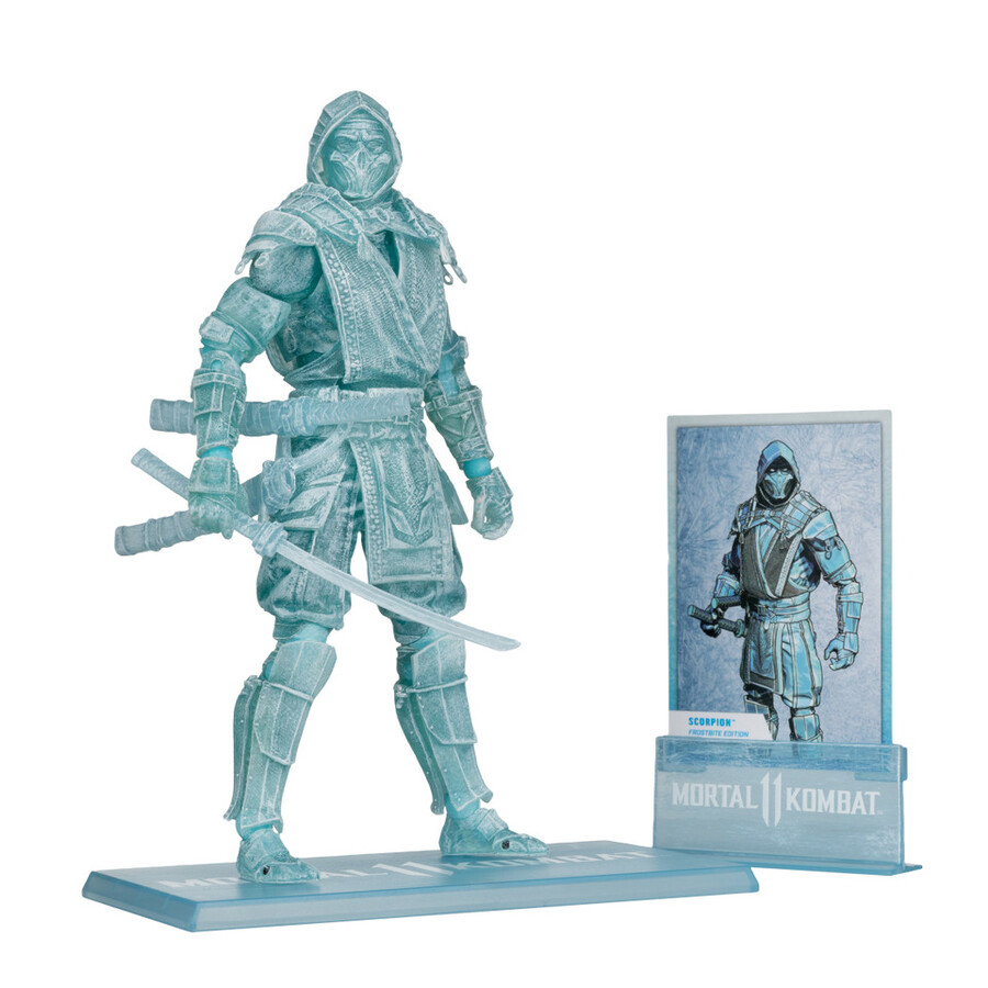 figurine scorpion mortal kombat frostbite edition gold label 7