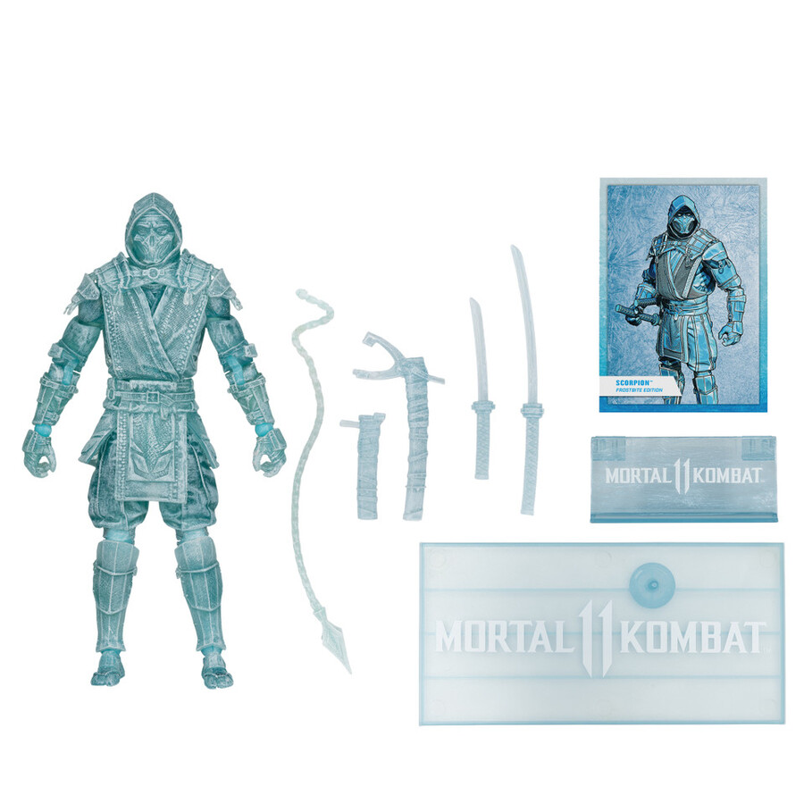 figurine scorpion mortal kombat frostbite edition gold label 7