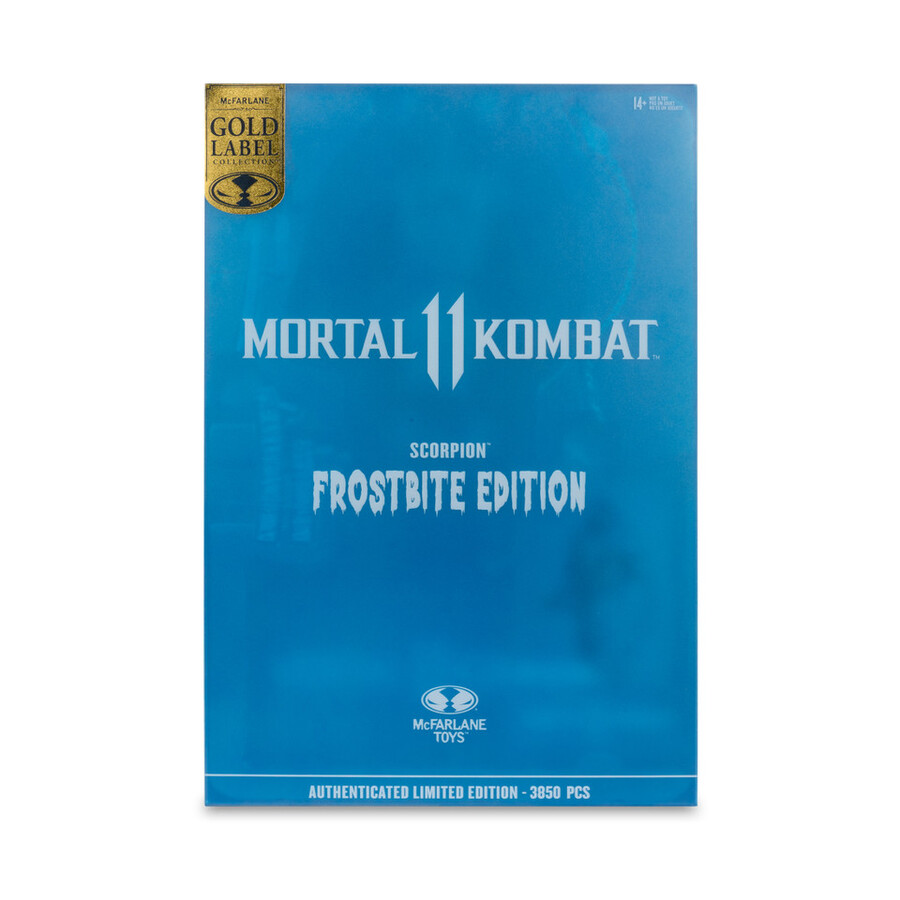 figurine scorpion mortal kombat frostbite edition gold label 7
