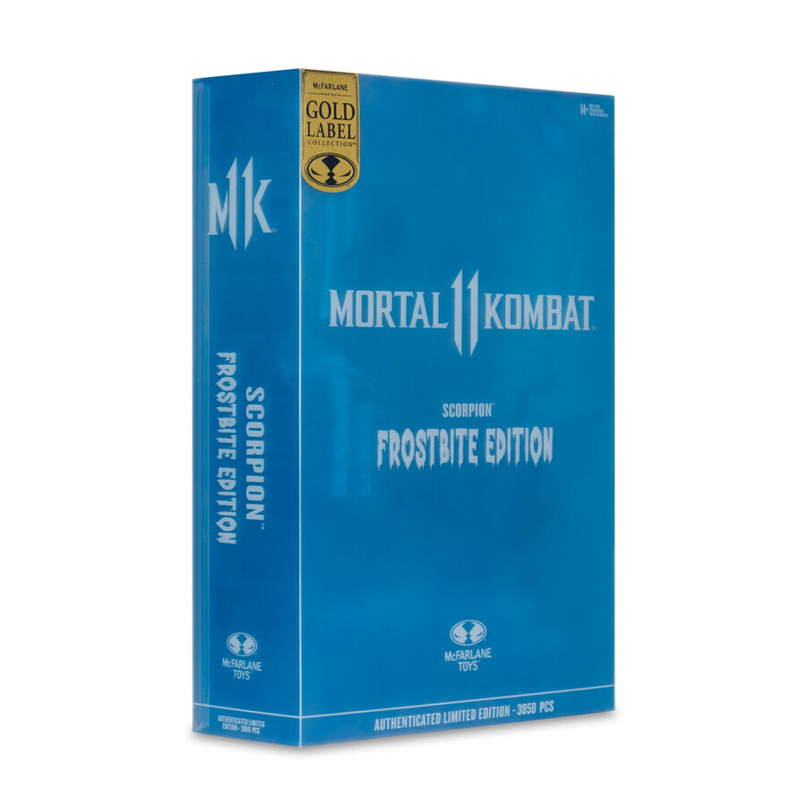 figurine scorpion mortal kombat frostbite edition gold label 7