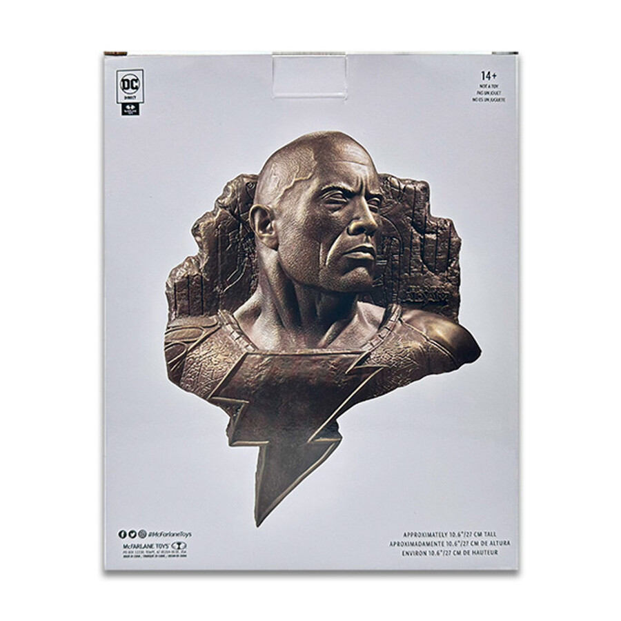 relief mural 3d black adam dc icons avec objet de collection numérique