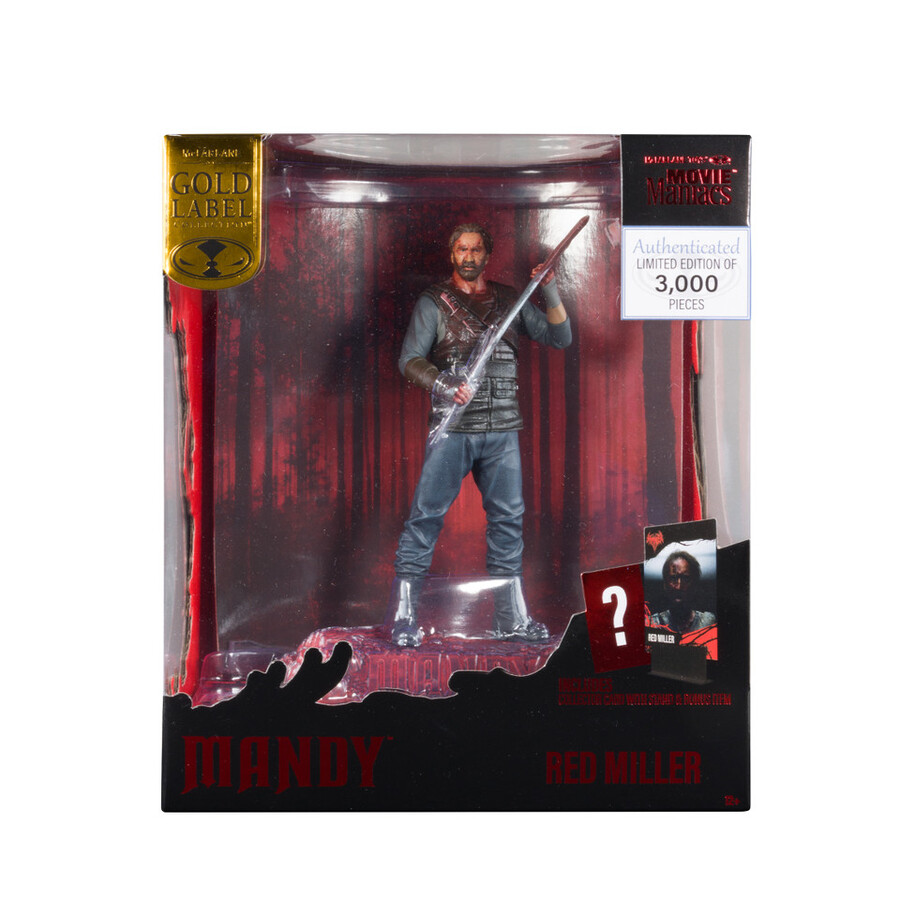 figurine articulée red miller mandy movie maniacs de 15 cm édition limitée gold label exclusivité mcfarlane toys store.