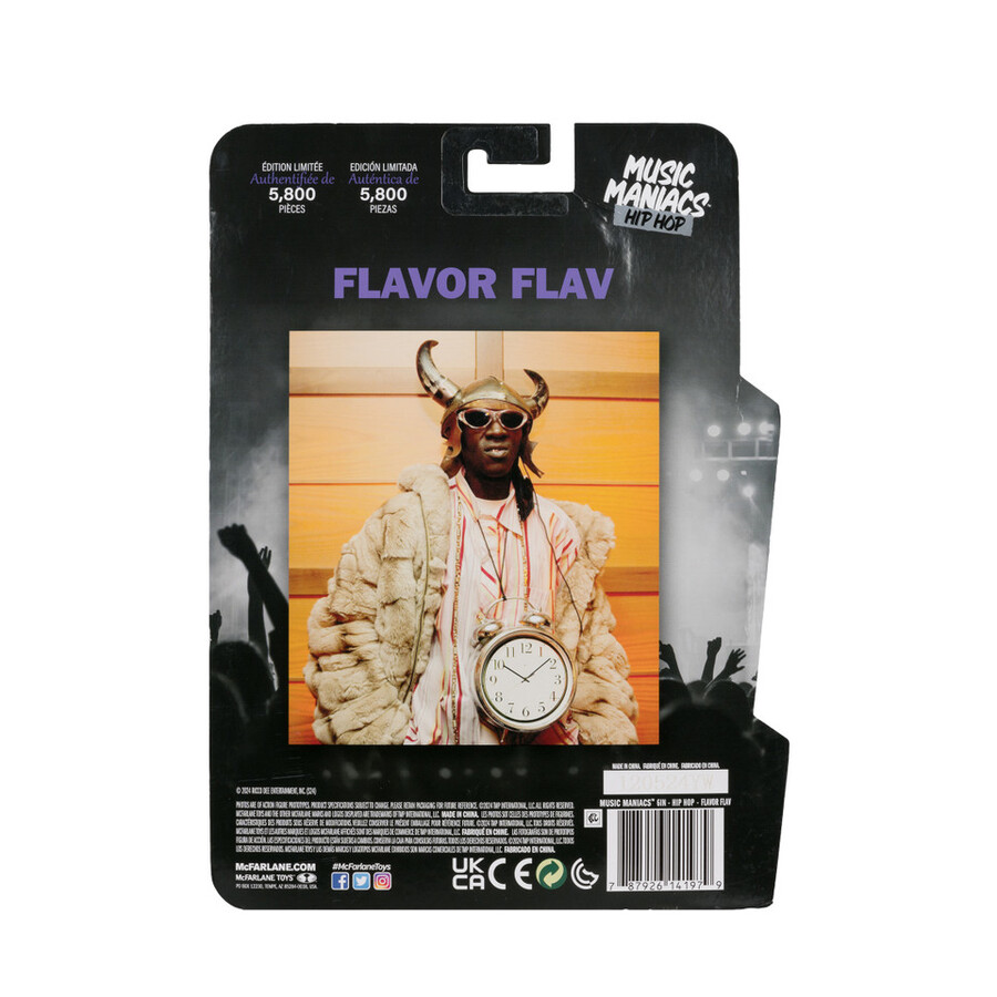 flavor flav music maniacs hip-hop figurine de 15 cm