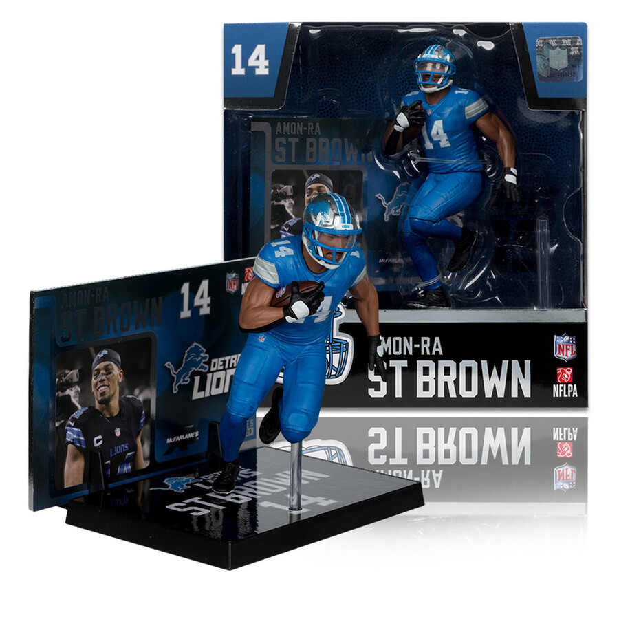figurine amon-ra st. brown lions de détroit nfl 7 pouces - sélection sportive mcfarlane