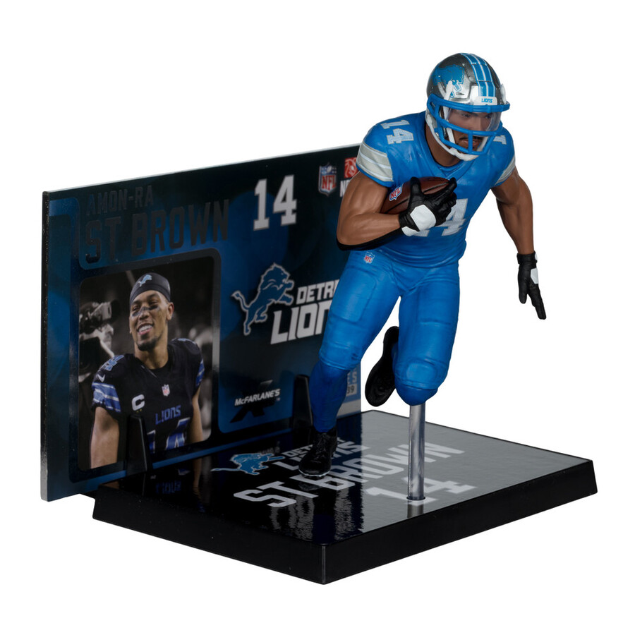 figurine amon-ra st. brown lions de détroit nfl 7 pouces - sélection sportive mcfarlane