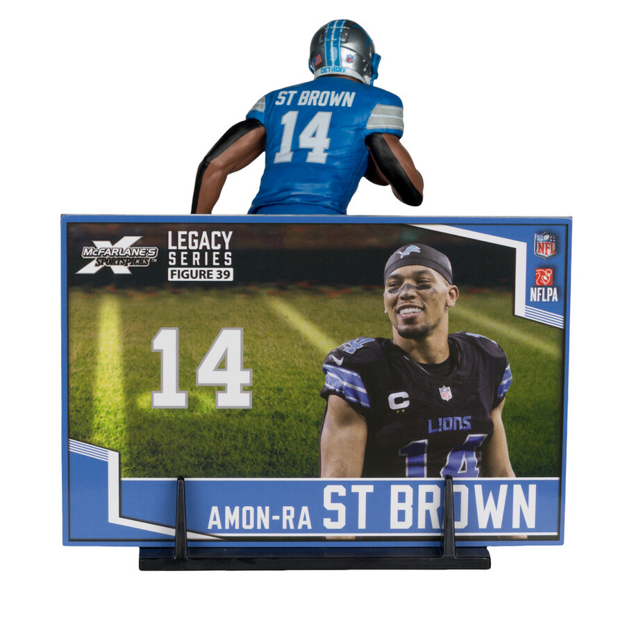 figurine amon-ra st. brown lions de détroit nfl 7 pouces - sélection sportive mcfarlane