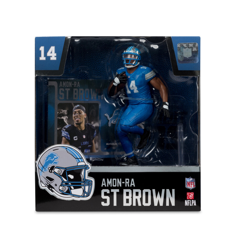 figurine amon-ra st. brown lions de détroit nfl 7 pouces - sélection sportive mcfarlane