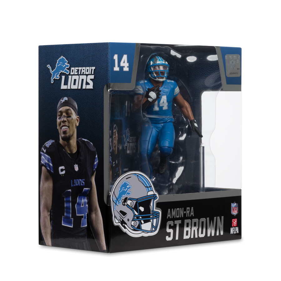 figurine amon-ra st. brown lions de détroit nfl 7 pouces - sélection sportive mcfarlane