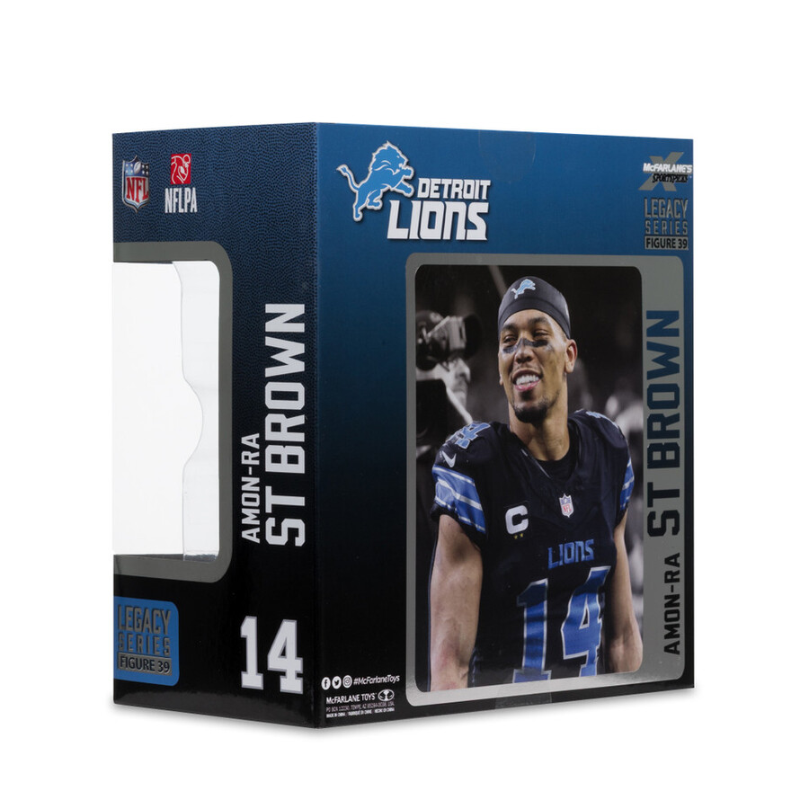 figurine amon-ra st. brown lions de détroit nfl 7 pouces - sélection sportive mcfarlane