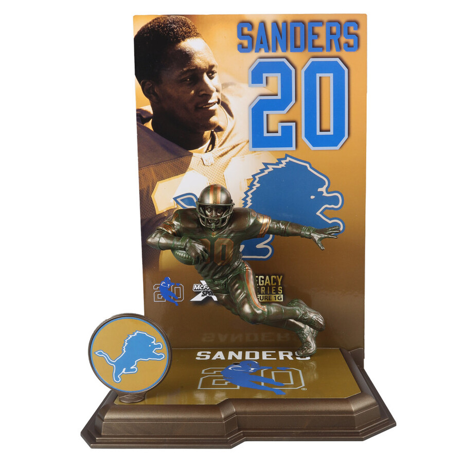 figurine barry sanders bronze detroit lions gold label nfl 7 mcfarlanes sportspicks