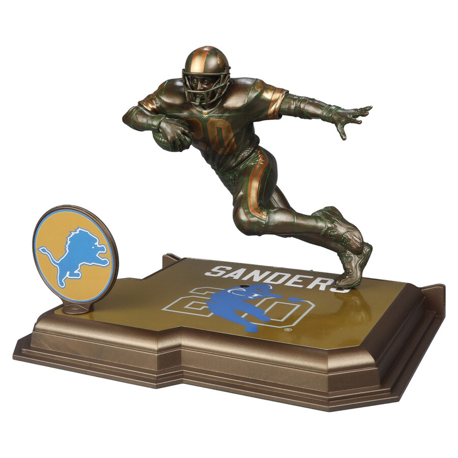 figurine barry sanders bronze detroit lions gold label nfl 7 mcfarlanes sportspicks