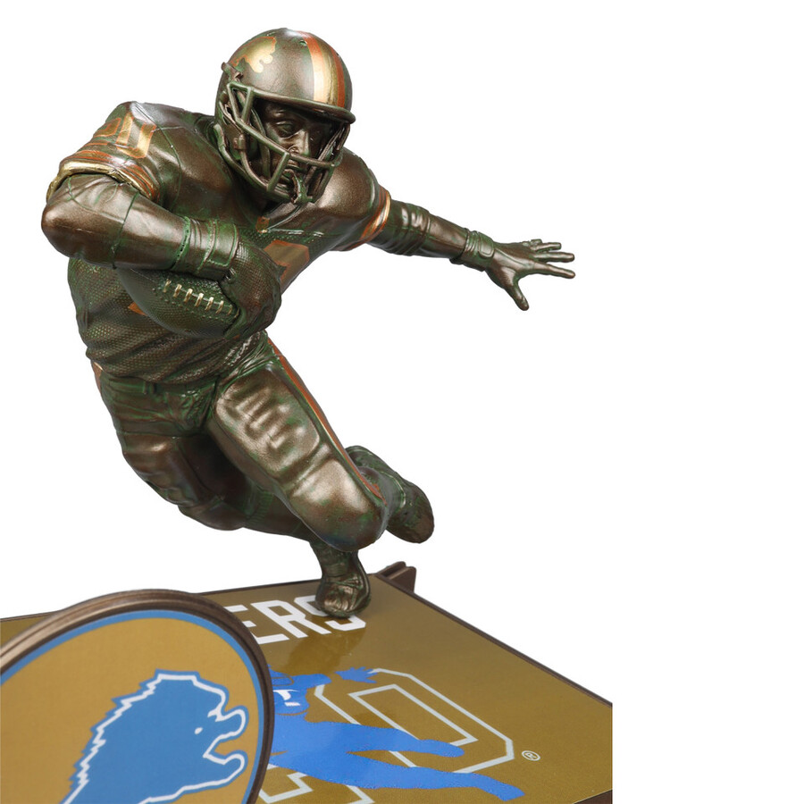figurine barry sanders bronze detroit lions gold label nfl 7 mcfarlanes sportspicks